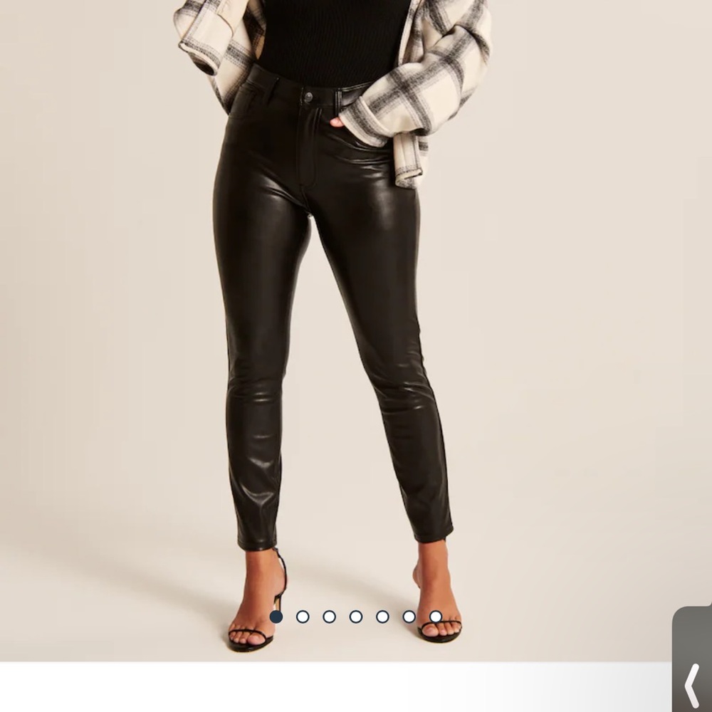 Abercrombie & Fitch Leather Curve Love pants